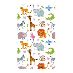 Children Seamless Wallpaper With Cute Funny Baby Savanna Animals Memory Card Reader (rectangular) by Vaneshart