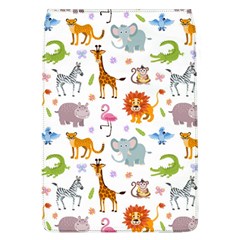 Children Seamless Wallpaper With Cute Funny Baby Savanna Animals Removable Flap Cover (l)