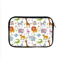 Children Seamless Wallpaper With Cute Funny Baby Savanna Animals Apple Macbook Pro 15  Zipper Case