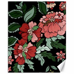 Beautiful Floral Vector Seamless Pattern Canvas 11  X 14 