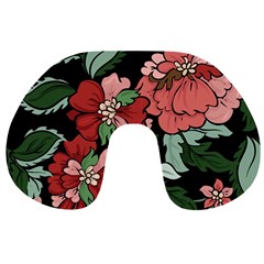 Beautiful Floral Vector Seamless Pattern Travel Neck Pillow by Vaneshart