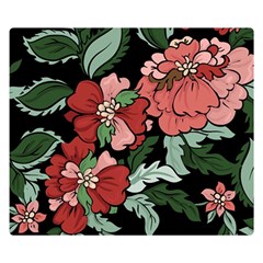 Beautiful Floral Vector Seamless Pattern Double Sided Flano Blanket (small) 