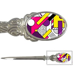 Memphis Colorful Background With Stroke Letter Opener by Vaneshart