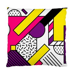 Memphis Colorful Background With Stroke Standard Cushion Case (two Sides) by Vaneshart