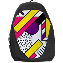 Memphis Colorful Background With Stroke Backpack Bag by Vaneshart