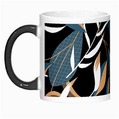 Summer Trend Seamless Background With Bright Tropical Leaves Plants Morph Mugs