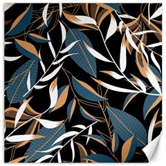 Summer Trend Seamless Background With Bright Tropical Leaves Plants Canvas 12  x 12 