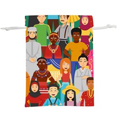 Nations Seamless Illustration  Lightweight Drawstring Pouch (xl) by Vaneshart