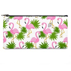 Seamless Pattern With Cute Flamingos Pencil Cases by Vaneshart