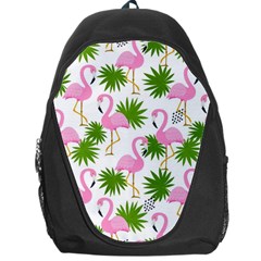 Seamless Pattern With Cute Flamingos Backpack Bag by Vaneshart