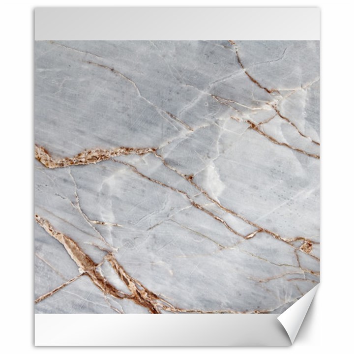 Gray Light Marble Stone Texture Background Canvas 8  x 10 