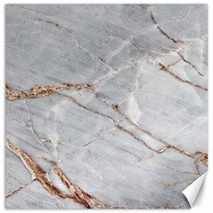 Gray Light Marble Stone Texture Background Canvas 16  X 16  by Vaneshart