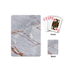 Gray Light Marble Stone Texture Background Playing Cards Single Design (mini) by Vaneshart