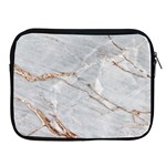 Gray Light Marble Stone Texture Background Apple iPad 2/3/4 Zipper Cases Front