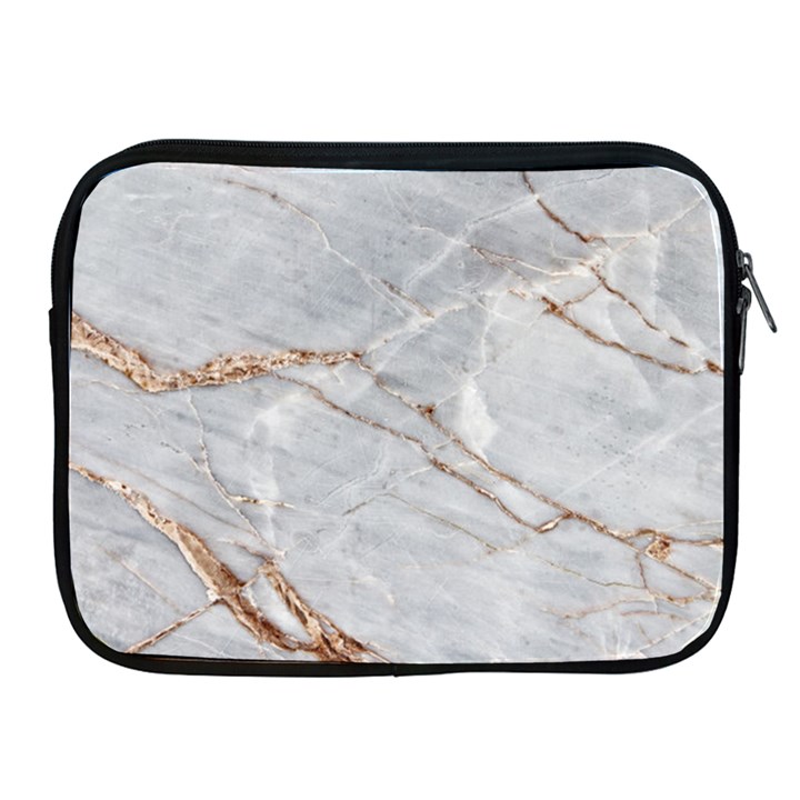 Gray Light Marble Stone Texture Background Apple iPad 2/3/4 Zipper Cases