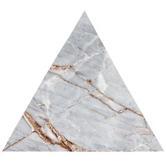 Gray Light Marble Stone Texture Background Wooden Puzzle Triangle