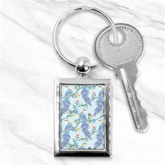 Beautiful Peacock Seamless Pattern Key Chain (rectangle) by Vaneshart