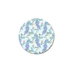 Beautiful Peacock Seamless Pattern Golf Ball Marker by Vaneshart