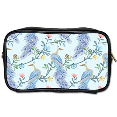 Beautiful Peacock Seamless Pattern Toiletries Bag (two Sides) by Vaneshart