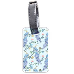 Beautiful Peacock Seamless Pattern Luggage Tag (one Side) by Vaneshart