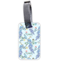 Beautiful Peacock Seamless Pattern Luggage Tag (two Sides) by Vaneshart