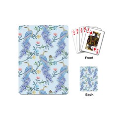 Beautiful Peacock Seamless Pattern Playing Cards Single Design (mini) by Vaneshart