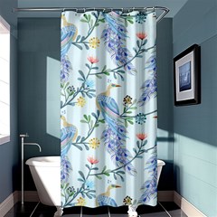 Beautiful Peacock Seamless Pattern Shower Curtain 36  X 72  (stall)  by Vaneshart