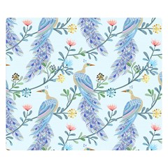 Beautiful Peacock Seamless Pattern Double Sided Flano Blanket (small)  by Vaneshart