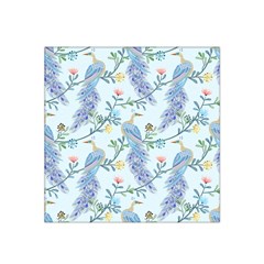 Beautiful Peacock Seamless Pattern Satin Bandana Scarf by Vaneshart