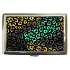 Abstract Geometric Seamless Pattern With Animal Print Cigarette Money Case