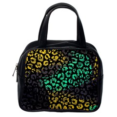 Abstract Geometric Seamless Pattern With Animal Print Classic Handbag (one Side) by Vaneshart