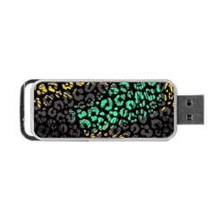 Abstract Geometric Seamless Pattern With Animal Print Portable Usb Flash (one Side) by Vaneshart