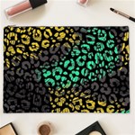 Abstract Geometric Seamless Pattern With Animal Print Cosmetic Bag (XXL) Front