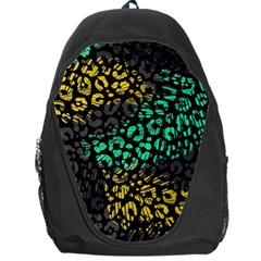 Abstract Geometric Seamless Pattern With Animal Print Backpack Bag by Vaneshart