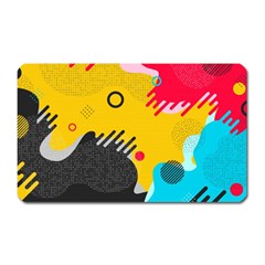 Abstract Colorful Pattern Shape Design Background Magnet (rectangular) by Vaneshart