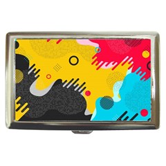 Abstract Colorful Pattern Shape Design Background Cigarette Money Case