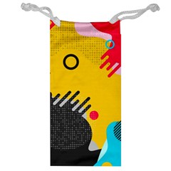 Abstract Colorful Pattern Shape Design Background Jewelry Bag