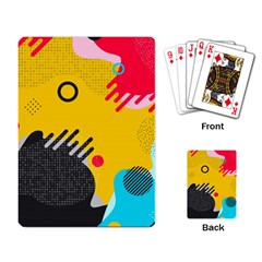 Abstract Colorful Pattern Shape Design Background Playing Cards Single Design (Rectangle)