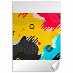 Abstract Colorful Pattern Shape Design Background Canvas 12  x 18 