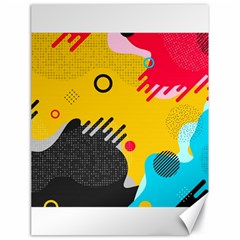 Abstract Colorful Pattern Shape Design Background Canvas 18  x 24 