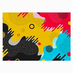 Abstract Colorful Pattern Shape Design Background Large Glasses Cloth