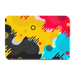 Abstract Colorful Pattern Shape Design Background Plate Mats