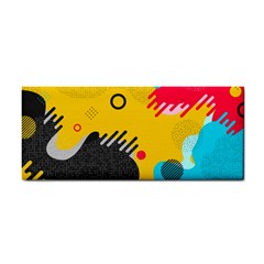 Abstract Colorful Pattern Shape Design Background Hand Towel