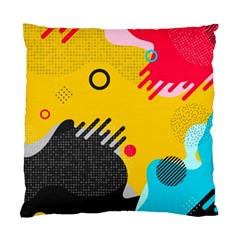 Abstract Colorful Pattern Shape Design Background Standard Cushion Case (One Side)