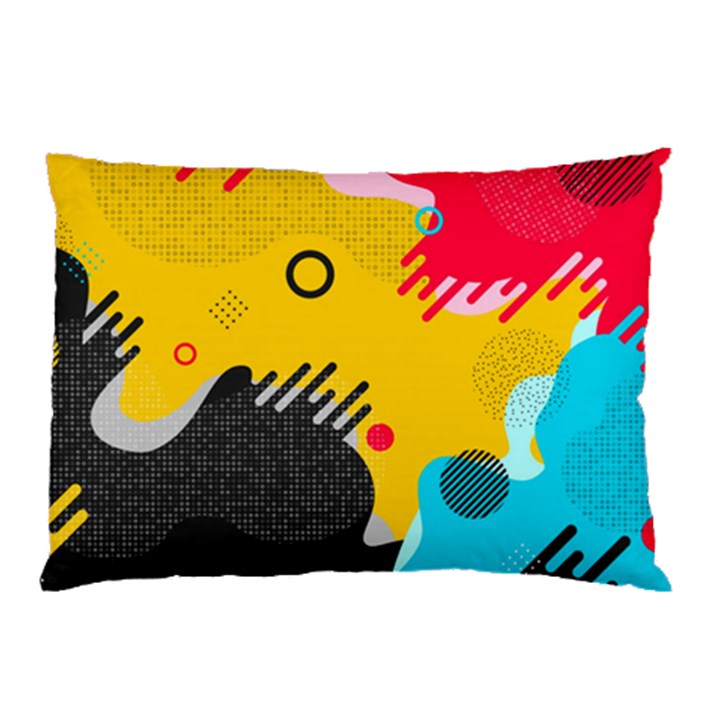 Abstract Colorful Pattern Shape Design Background Pillow Case