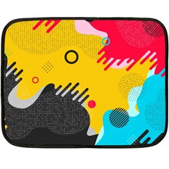 Abstract Colorful Pattern Shape Design Background Fleece Blanket (Mini)