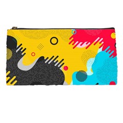 Abstract Colorful Pattern Shape Design Background Pencil Cases