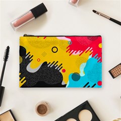 Abstract Colorful Pattern Shape Design Background Cosmetic Bag (Medium)