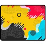 Abstract Colorful Pattern Shape Design Background Fleece Blanket (Medium)  60 x50  Blanket Front