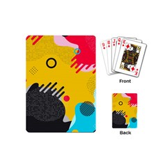 Abstract Colorful Pattern Shape Design Background Playing Cards Single Design (Mini)